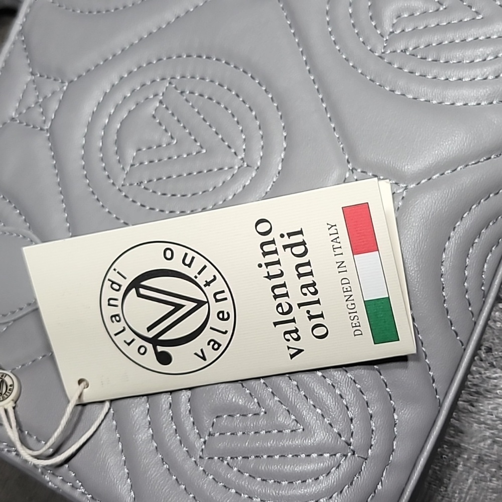 Valentino Orlandi Light Gray Crossbody/ Handbag NWT - Picture 4 of 8
